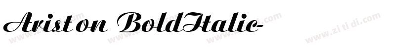 Ariston BoldItalic字体转换